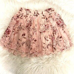 Gap x LoveShackFancy collab Floral Flippy skirt